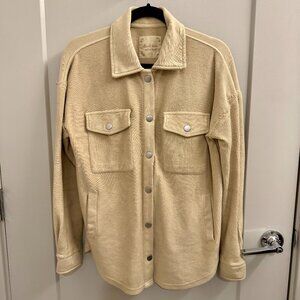 Size XS Women's Altar'd State Corduroy Beige Shirt Jacket Button Up Shacket Top